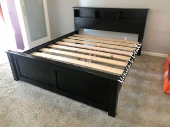 Cal King or King Solid Wood Bed Frame $500