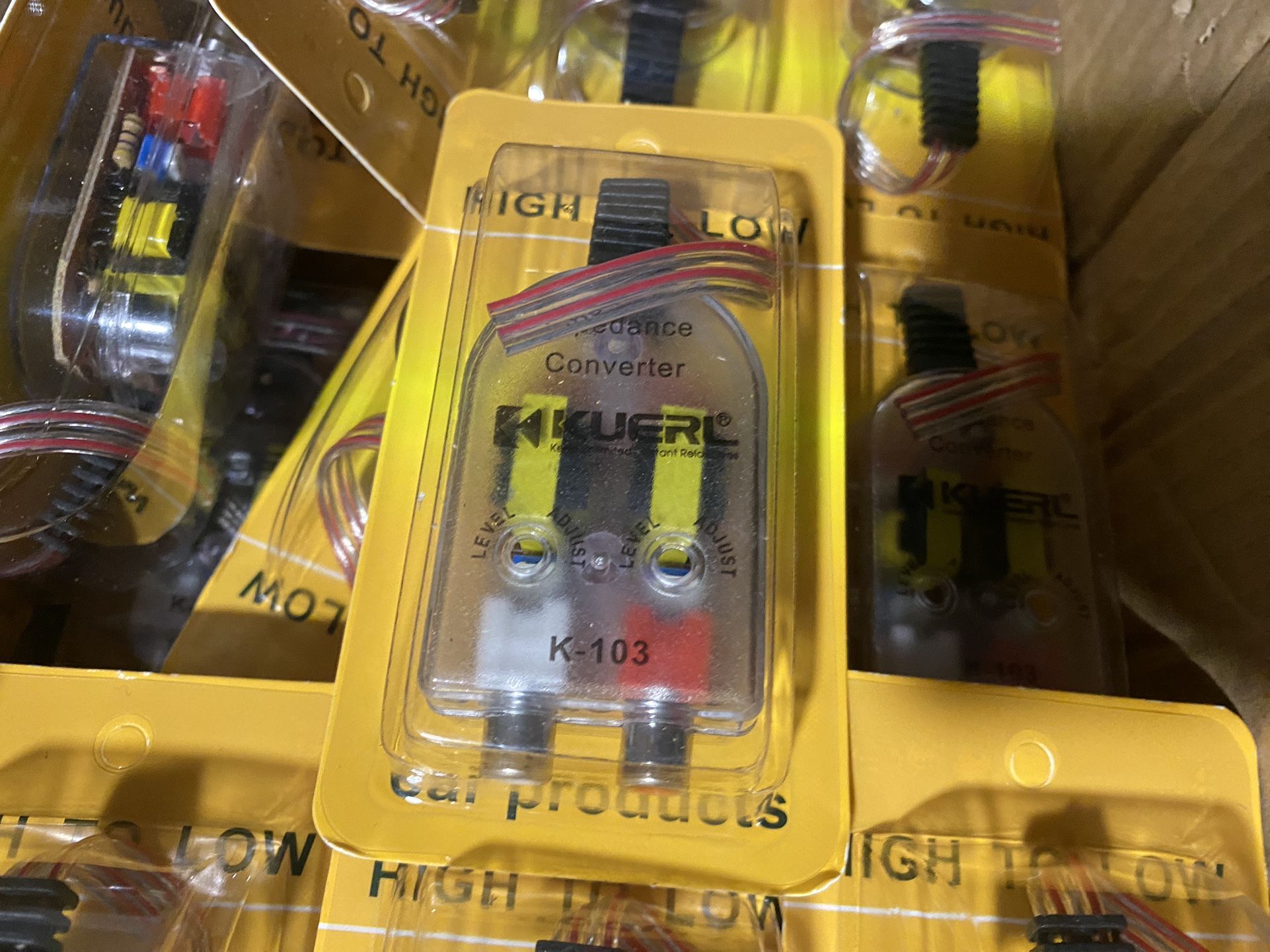 New Car High to Low Converter Audio Signal Adapter Speaker Output to RCA Line Control $10 each