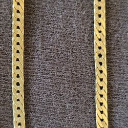 FINAL PRICE: 7 1/2" 14K Gold Herringbone Bracelet