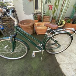 Rosa - Green Step Over Frame Bike