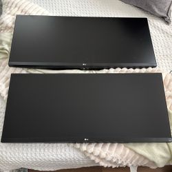  LG 34in Ultra Wide 120hz Monitors - No stands 