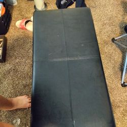 Brown Leather Ottoman- $35 OBO