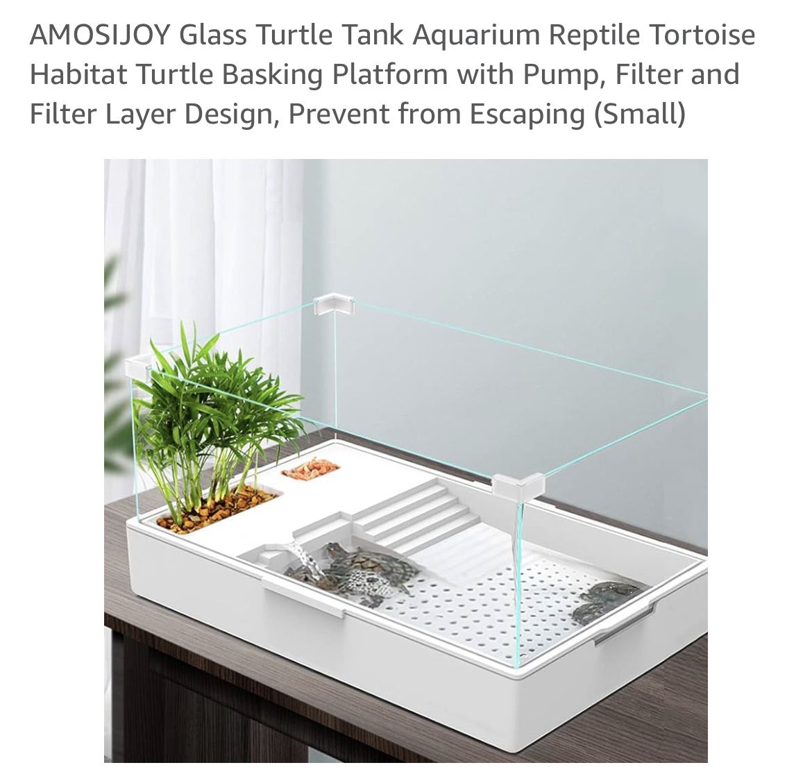 Glass Reptile/Turtle Tank Aquarium
