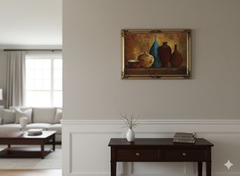 Beautiful Oil Painting Reproduction - Ornate Gold Frame - Home Decor