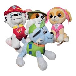 Paw Patrol Plush Lot 5.5" Stuffed Animal Toys Lot Of 4