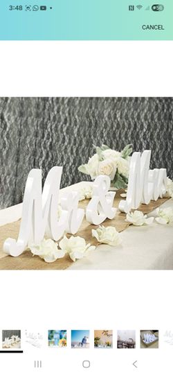 MRS & MR. table Sign