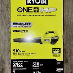 RYOBI 18V ONE+ HP Brushless Cordless 130 MPH 510 CFM Leaf Blower (Tool Only)