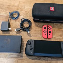 Nintendo Switch Oled Mario Edition With Games 