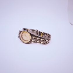 Vellaccio gold face dial black watch