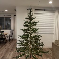 8 ft Artificial Christmas Tree with Real Needle Look – Everlands Nobilis Fir