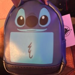 Disney Stitch Coin Pouch Keychain New