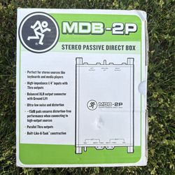 Mackie MDB-2P stereo passive direct box.
