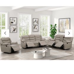 3 Piece Reclining Set