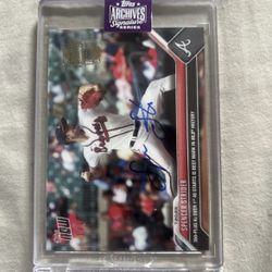 Spencer Strider Topps Archives Signature 1/1 Auto