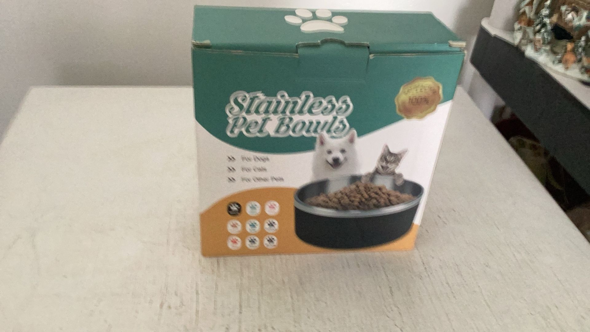 Brand New Stainless Purple Pet Bowl