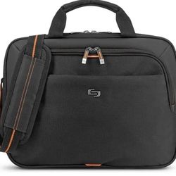 Black Laptop Case- Solo Ace Slim 13.3 Inch Laptop Briefcase