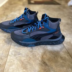 Puma Wild Rider Castlerock Sneakers Mens Size 9.5 386321-01 Phantom Black