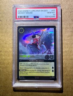 2024 Disney Lorcana D23 Mickey Mouse PSA 10