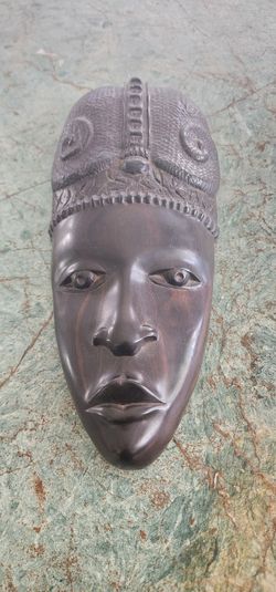 Men's Handcarved Dark Wood Mask