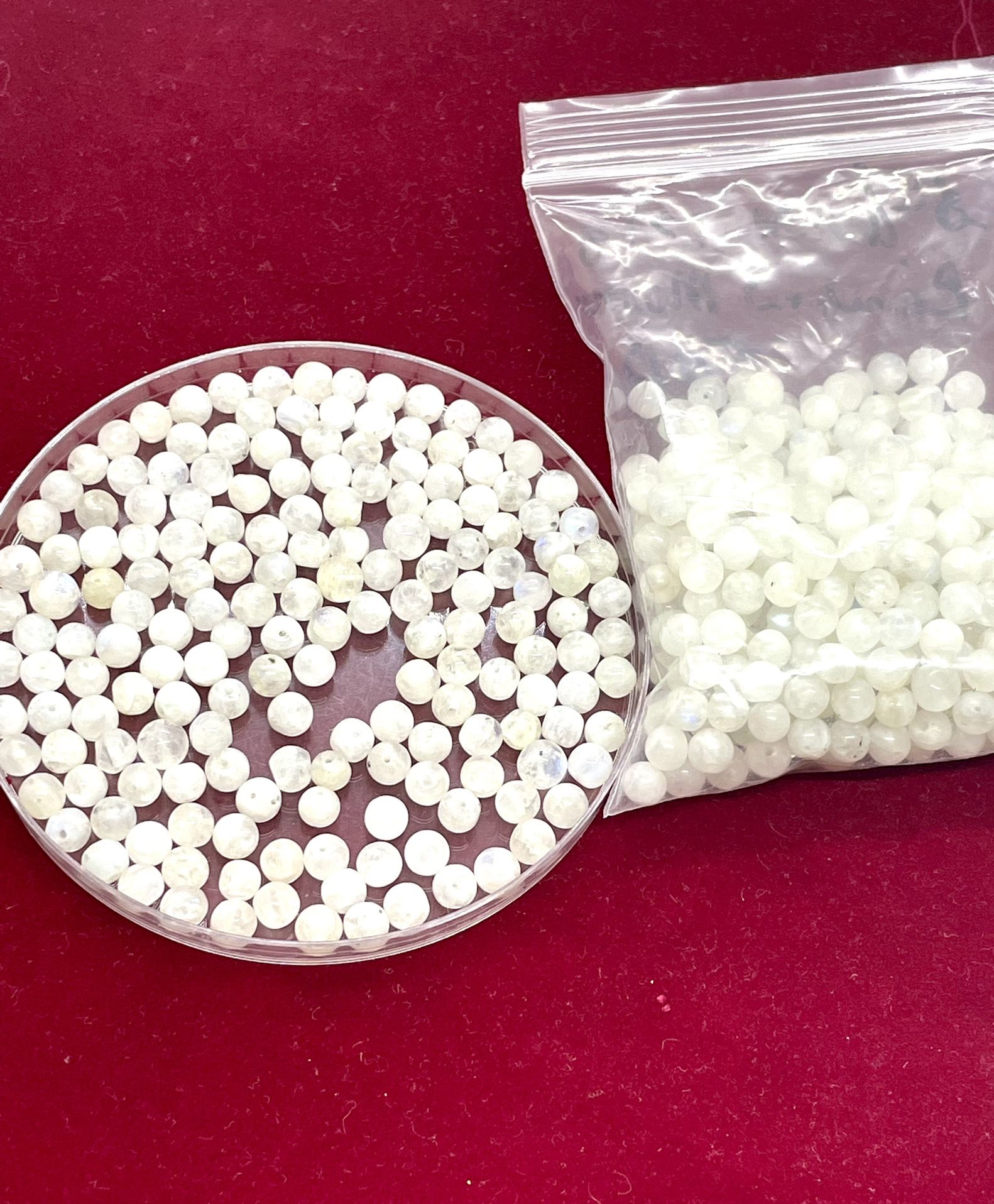 100 Rainbow Moonstone Beads