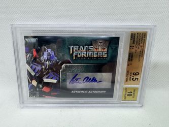 2009 Transformers Revenge of the Fallen Peter Cullen Autograph BGS 9.5 auto 10 card