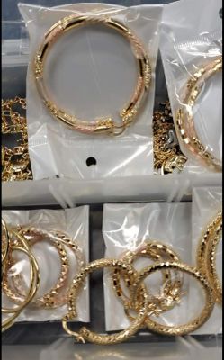 Dragged 3 colors,Gold plated