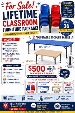 Preschool/Child Care/Daycare/Toddler  chairs and tables
