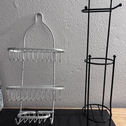Toilet Paper Holder And Shower Rack