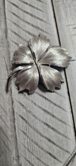 Crown Trifari Articulated Flower Brooch