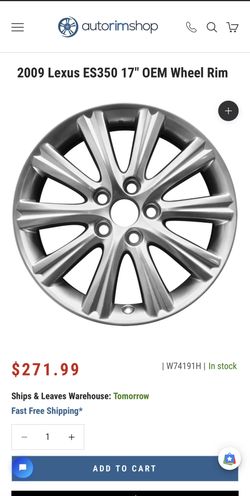 OEM LEXUS 17” Rims 4 Pack