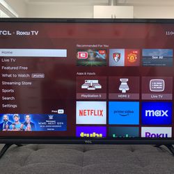 TCL 32" FHD Roku Smart TV  - works BEAUTIFULLY!