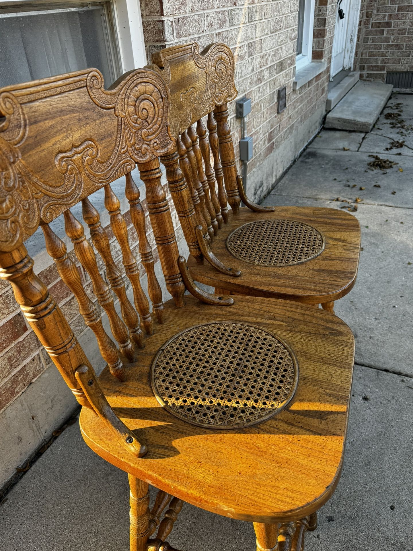 2 Antique Wooden Stools