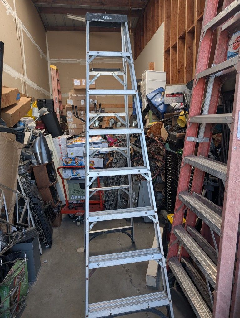 8 Ft Ladder With Paint Tool Shelf