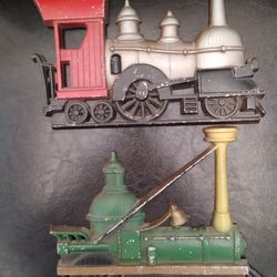 Cast Iron Train Wall Decoration Set 