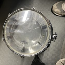 Pearl Clear Acrylic Tom Drum 11inch With Optimount