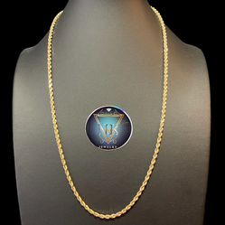 22” 10K Yellow Gold Rope Chain