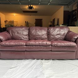 CAN DELIVER! Very Comfortable & High Quality Durable Leather Sofa Couch. NO Smoke 