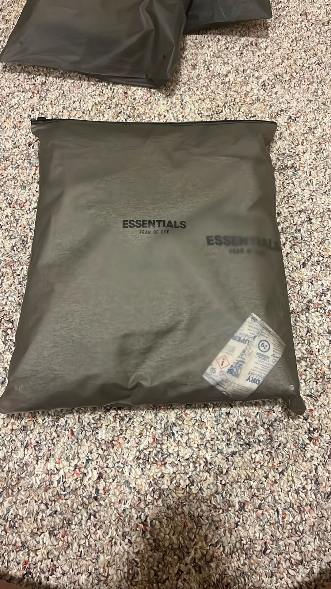 Dark Oatmeal Essentials Hoodie Size Medium