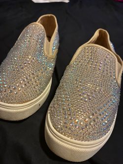 Rhinestone Slip-On Sneakers