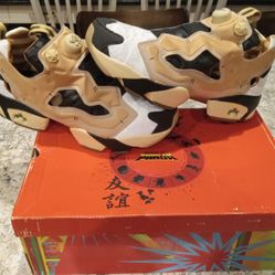 100% AUTHENTIC Men's Reebok INSTAPUMP Kung Fu OG Fury PANDA size 9 BRAND NEW BOX $50 FIRM