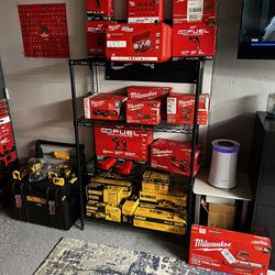 Milwaukee And Dewalt Tools And Batteries