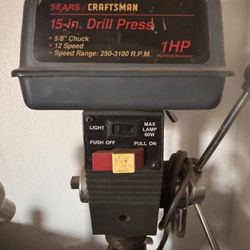 Craftsman 15 Inch Drill Press 1 HP