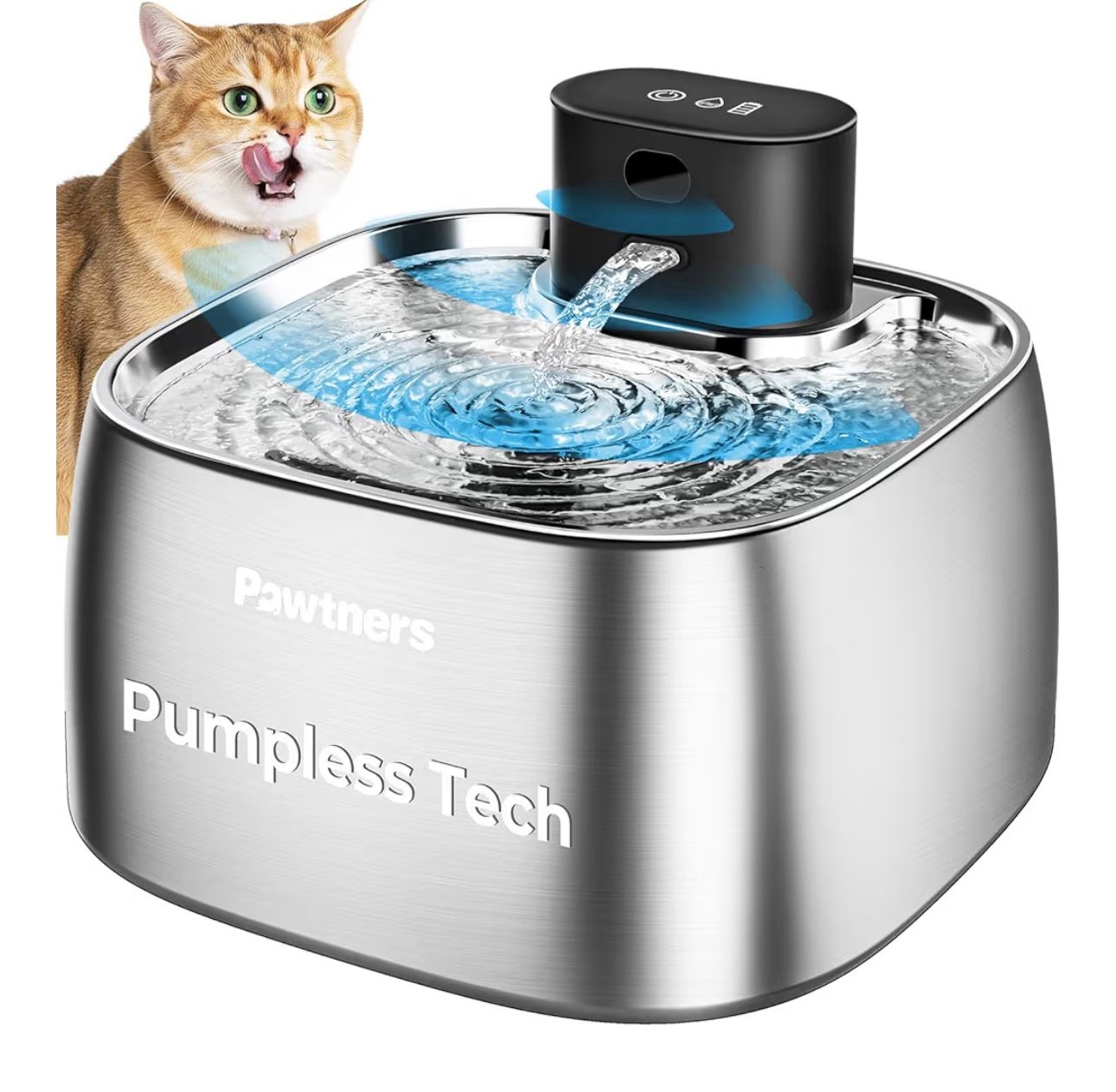 Cat Water Fountain Stainless Steel