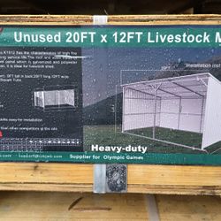 20x12 carport lean to covered area storage shelter shed livestock firewood hay