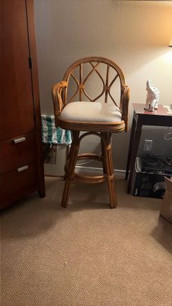 Pair Of Swivel Bar Stools