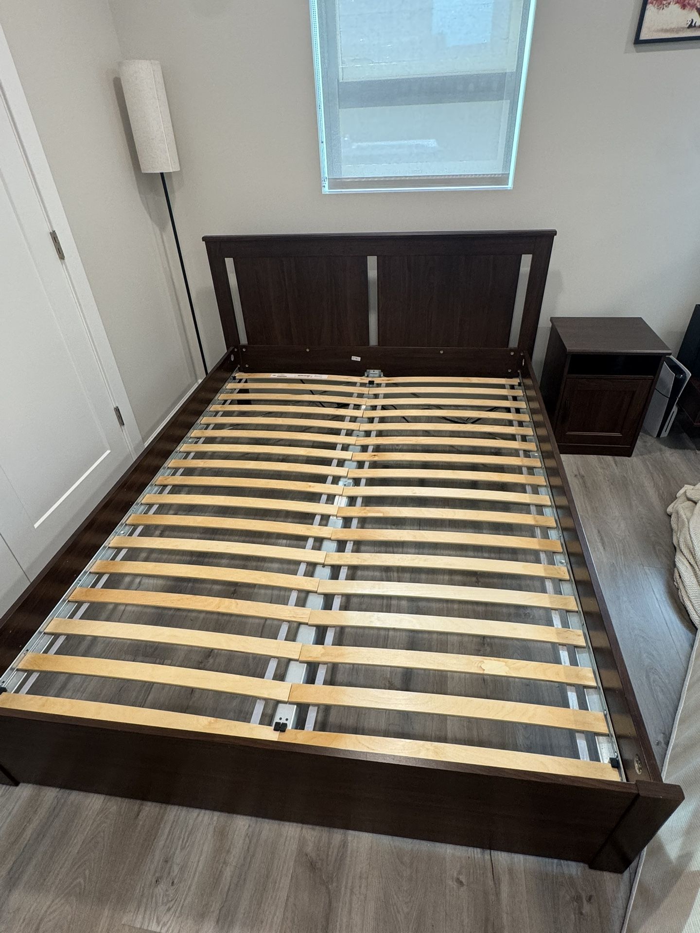 IKEA Songesand Queen Bed + Nightstand