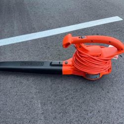 Black And Decker Leaf Blower With Orange Extension Cord