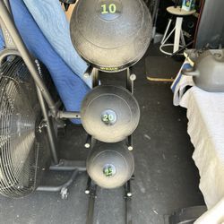 Medicine Balls And Rack