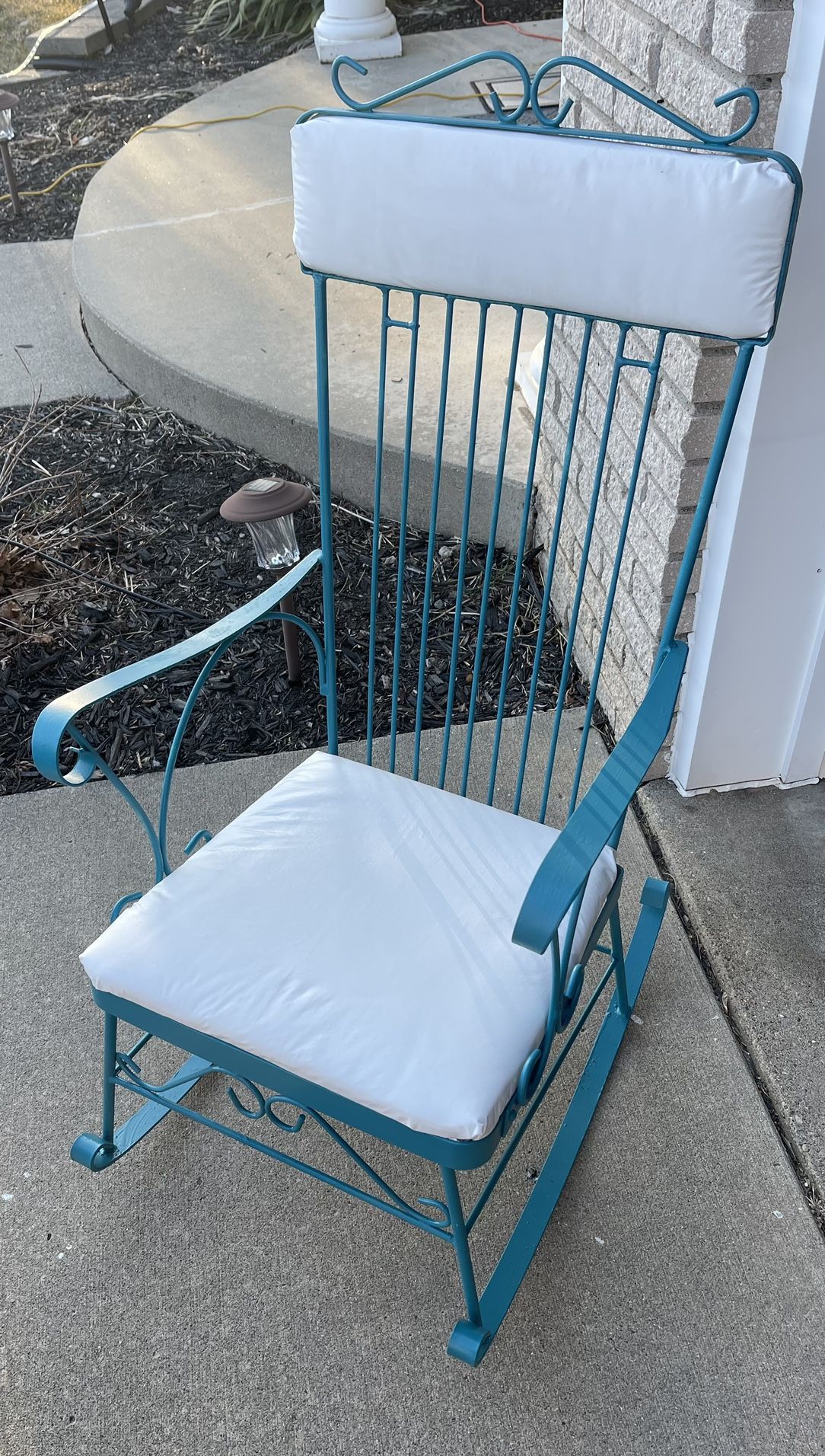 Wrought Iron Rocking Chair $125