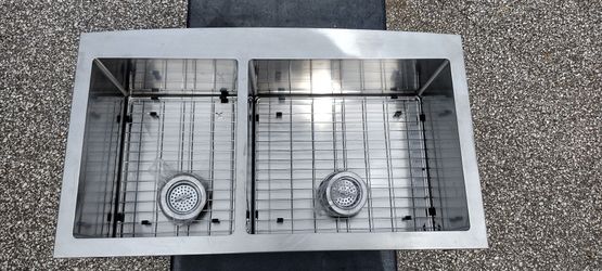 Stainless Steel Industrial Double Sink